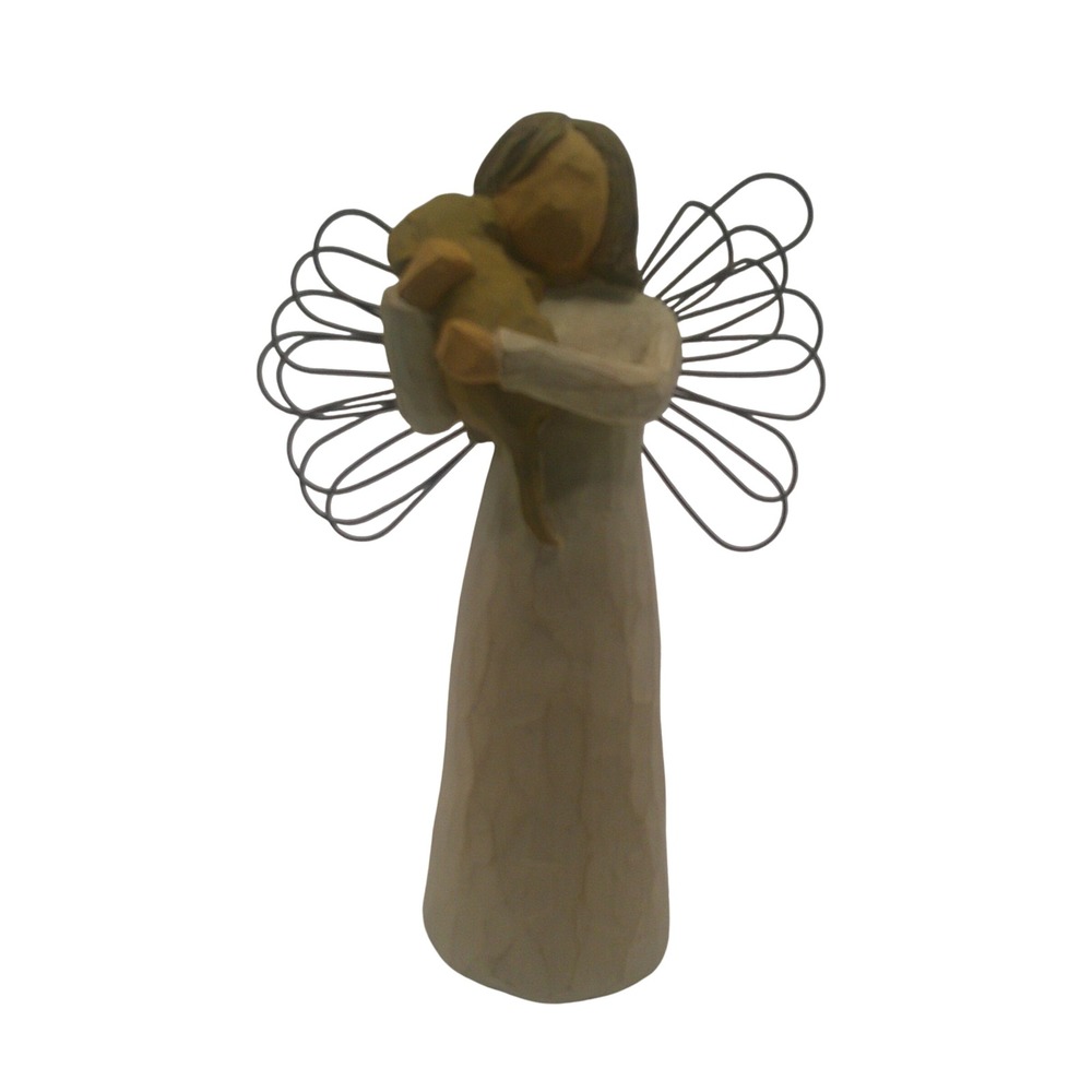 Willow Tree Angel of Friendship Figurine Susan Lordi DEMDACO Dog Lover Gift 1999